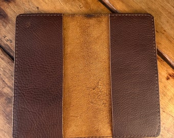 Daytimer Calendar Genuine Leather Cover Case with optional leather flap and/or bookmark