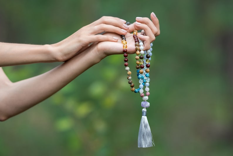 Therapy Meditation Mala CONSTANT MOVEMENT Mala Yoga Beaded Necklase Mala Necklace