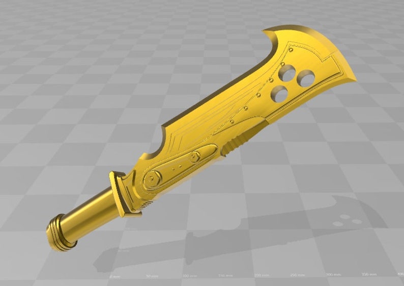 Gears of War Butcher Knife 3D model Etsy