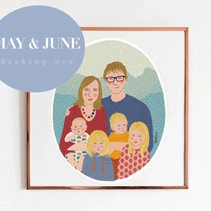 From SWEDEN to your PRINTER - custom original Family of 6
