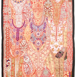 Vintage Wall Hanging Embroidery Wall Art Home Style Living Room Decor, Ethnic Vintage Banjara Tapestry, Tribal Patchwork Tapestry