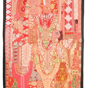 Vintage Wall Hanging Embroidery Wall Art Home Style Living Room Decor, Ethnic Vintage Banjara Tapestry, Tribal Patchwork Tapestry