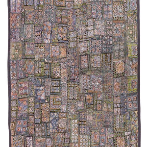 Vintage Wall Hanging Embroidery Wall Art Home Style Living Room Decor, Ethnic Vintage Banjara Tapestry, Tribal Patchwork Tapestry - 134