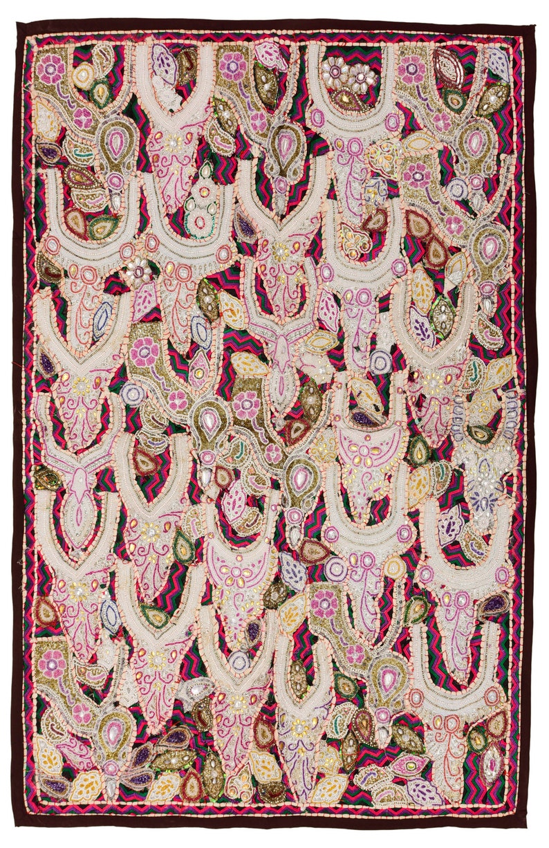 Vintage wall hanging embroidery wall art home style living  etsy