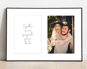 Personalisierte Valentinstag Geschenk für ihn, Freund / Mann Valentinstag Geschenk, A4 Druck digitaler Download oder gerahmt romantisches Geschenk