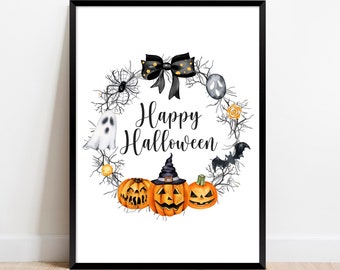 GiggleSticks Happy Halloween plaque GS 1941X Wood Sign