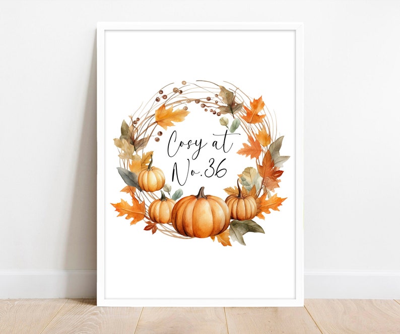 Personalised autumn print