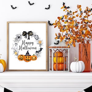 halloween pumpkin print