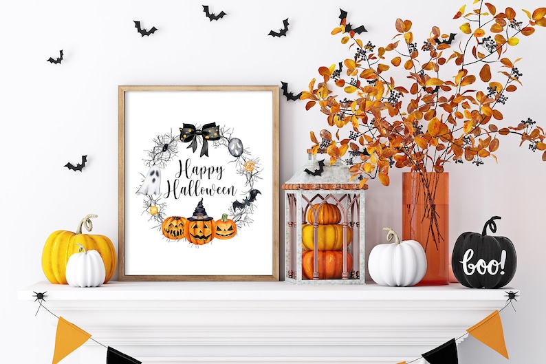 halloween pumpkin print