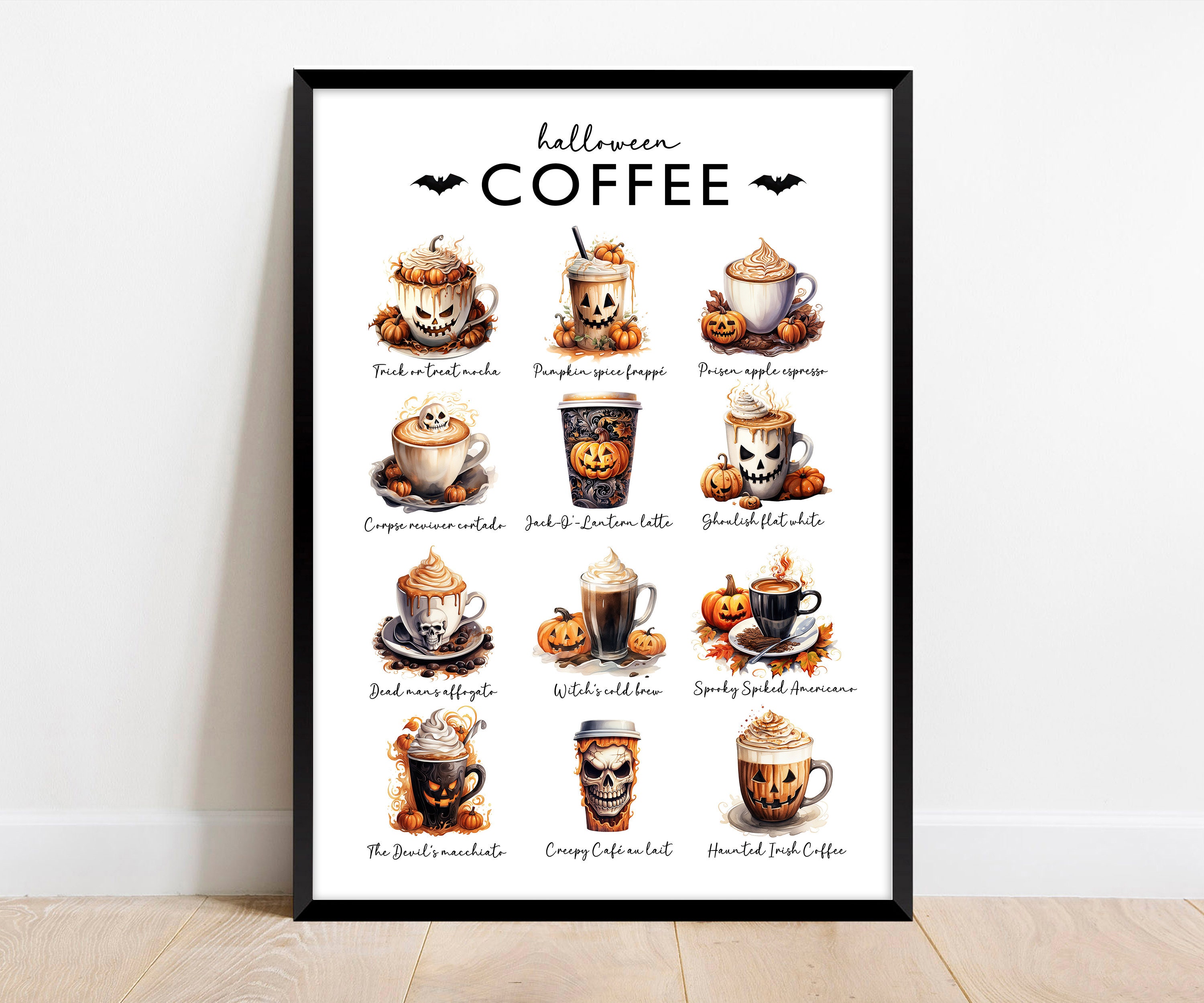 Letrero De Metal Para Cocina 'Even Witches Need Coffee' - Decoración De Bruja, Halloween, 29.8x19.8 Cm