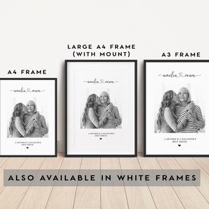 Personalisiertes Muttertagsgeschenk, Fotocollage. Mama Tochter Geschenk. Foto Familie Print. Ideen für den ersten Muttertag. Mama oder Nanny Bild Geschenke. Bild 9