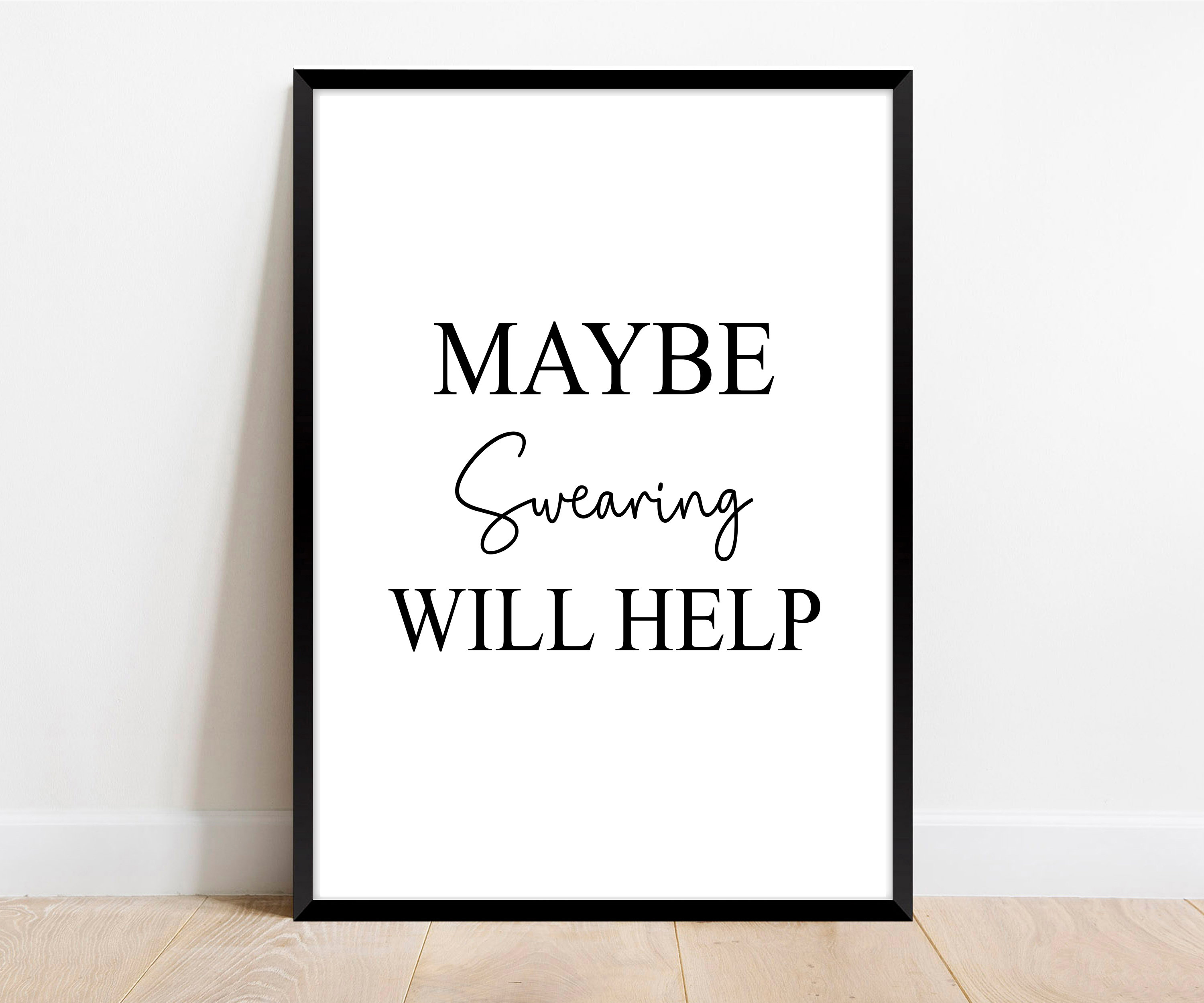 Funny Quote Wall Art. Swearing Quotes Print. Funny Gifts for Friend Him /  Her. Home Decor Print. Typography Office Sign Poster. - Etsy Hong Kong