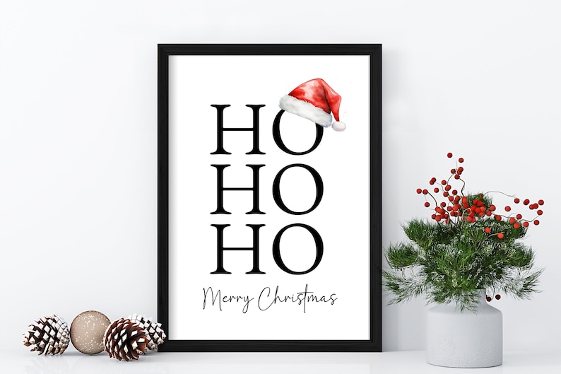 Ho Ho Ho merry christmas print