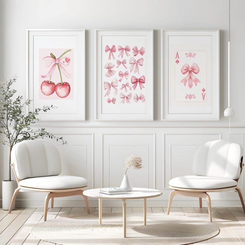 watercolor bows print