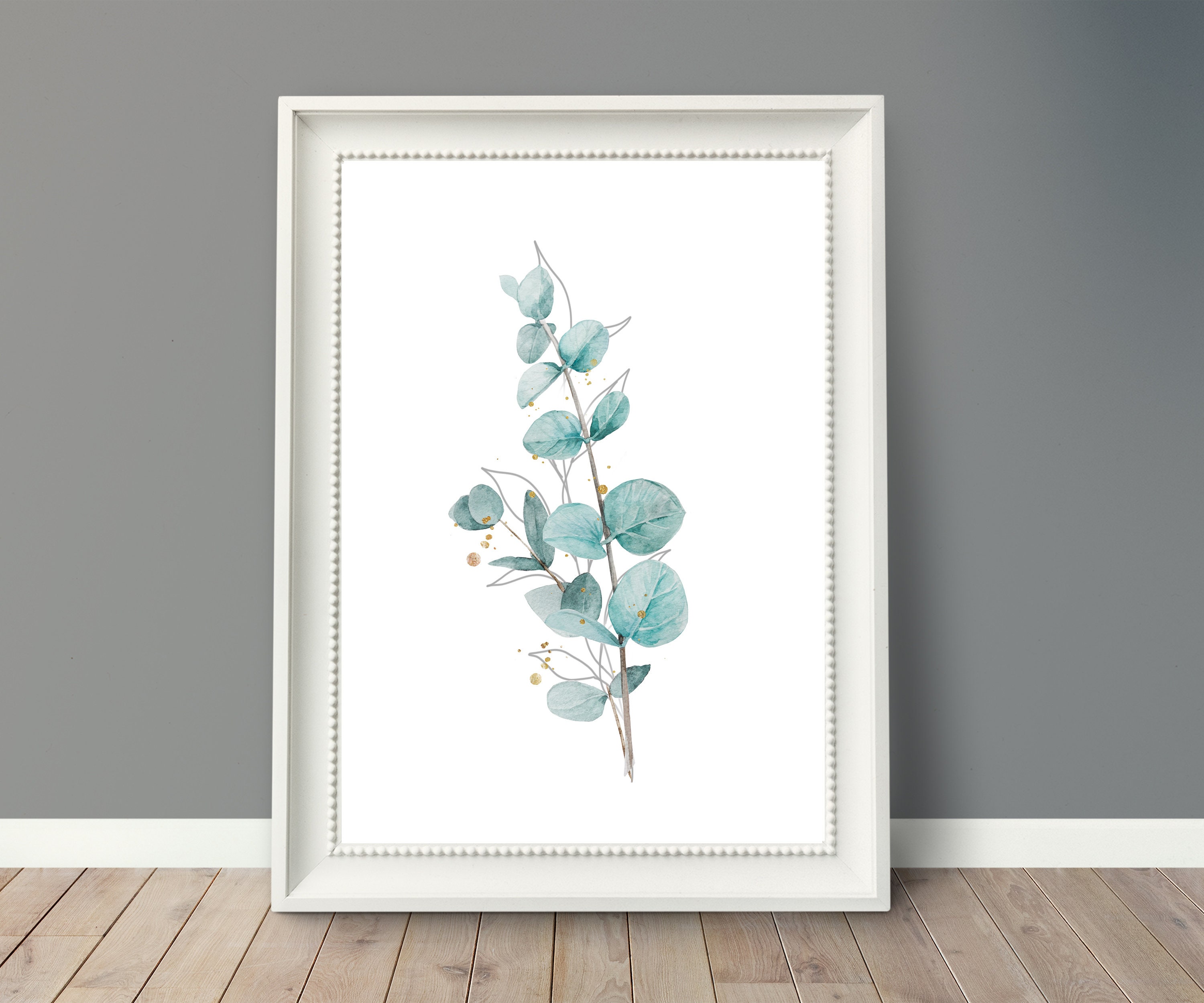PRINTABLE Eucalyptus Leaves Wall Art Set of 3 Prints Etsy Australia