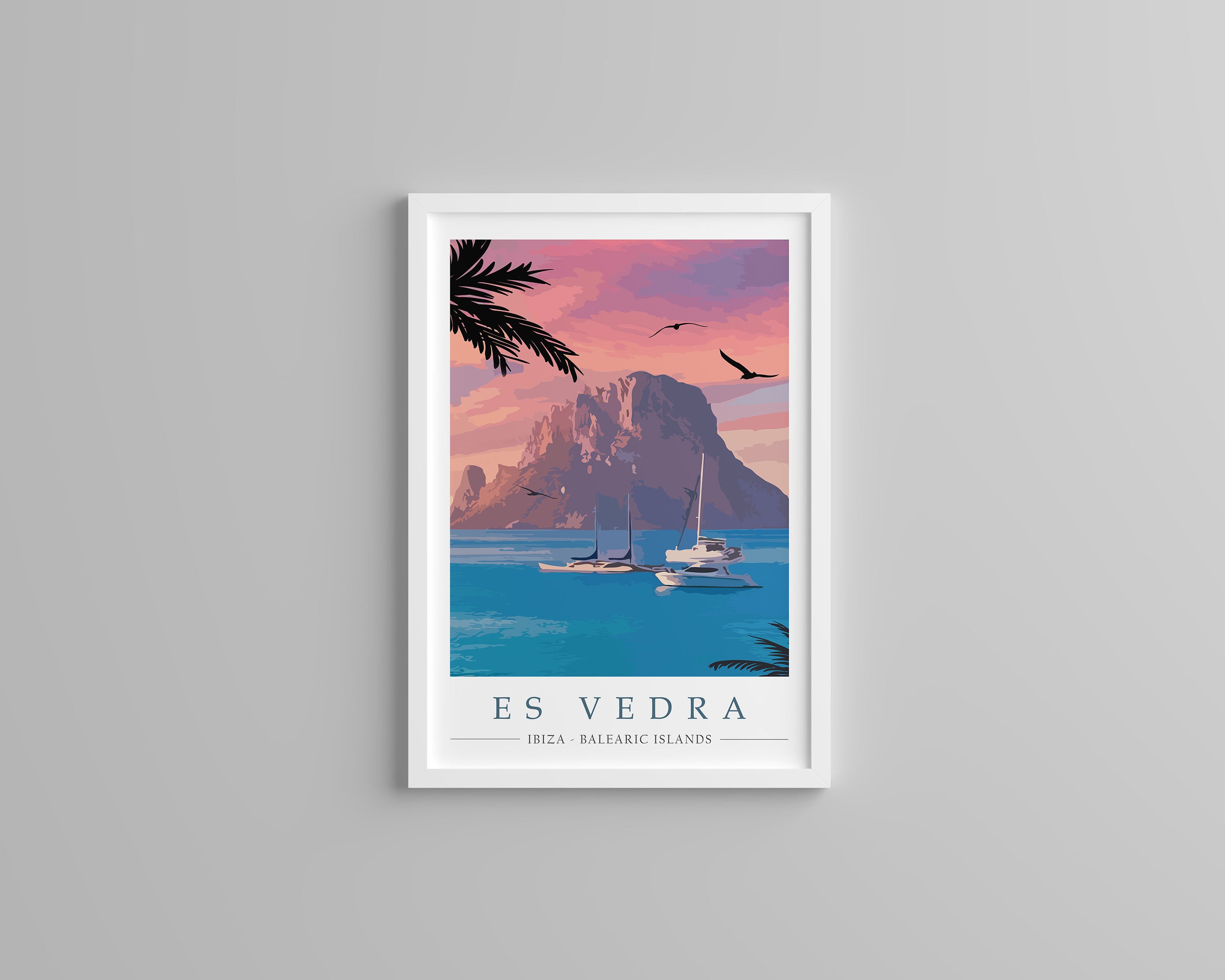 Art Deco Travel Posters Lovely Retro Modern Holiday Tourism Es Vedra Ibiza 
