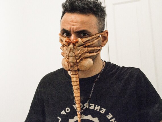 Latex Mouth Cover Alien Facehugger Face Mask - Etsy