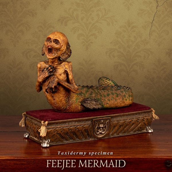 Feejee Mermaid – Faux Taxidermy Sideshow Gaff Display