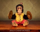Haunted Jolly Chimp Monkey Doll – Spooky Cymbal Toy Horror Prop