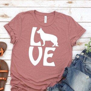 I love my German shepherd t-shirt, German shepherd dog mom, German shepherd funny dog t-shirt, cute dog t-shirt, lovely dog, all dog
