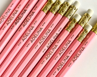 Pencils Kids Personalized Pencils Name Pencils Pencils For Girls Back To School Teacher Gift Teacher Appreciation Party Favors Pencils