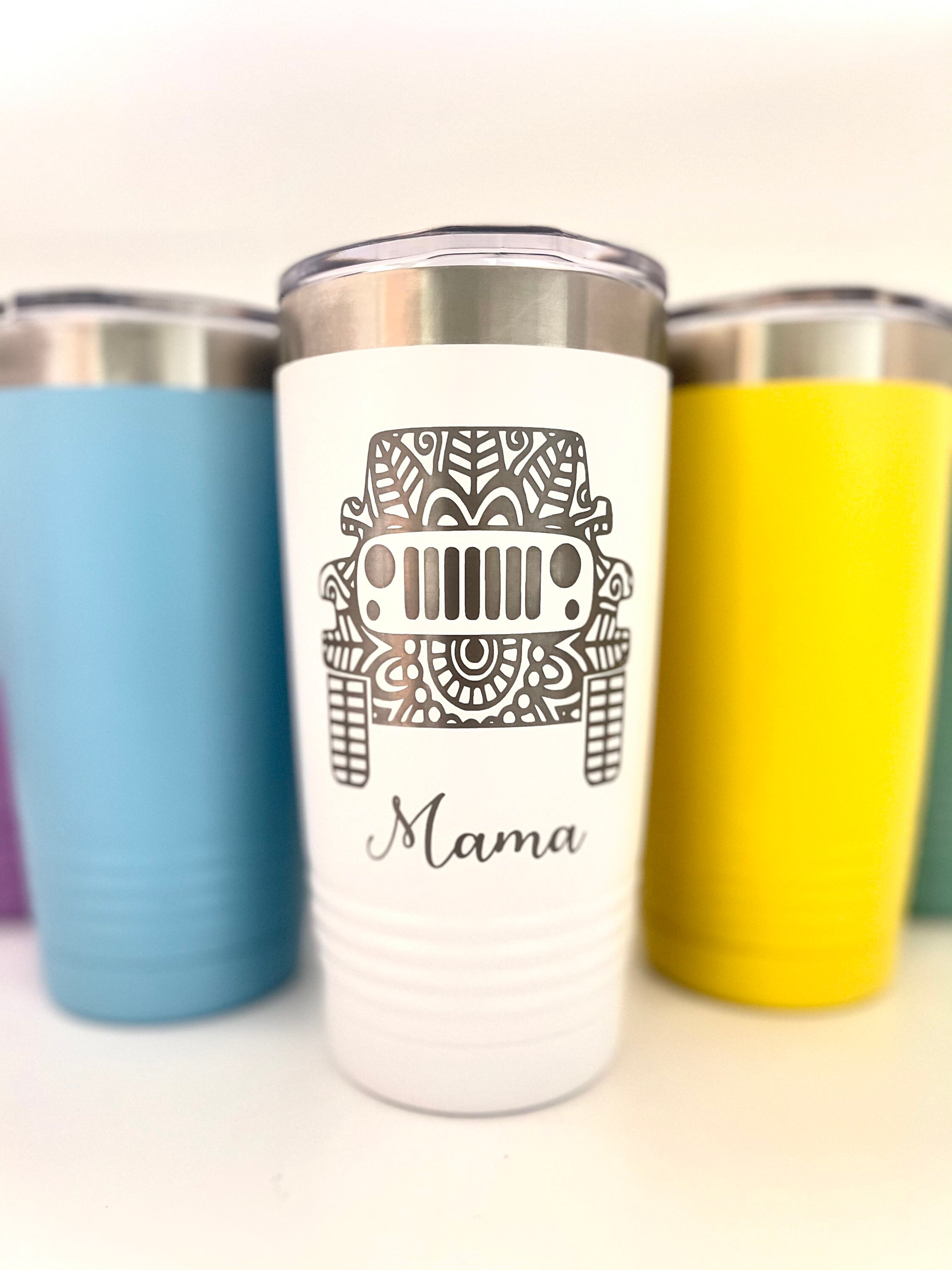 Personalized Insulated Jeep Tumbler Jeep Coffee Tumbler Jeep Etsy