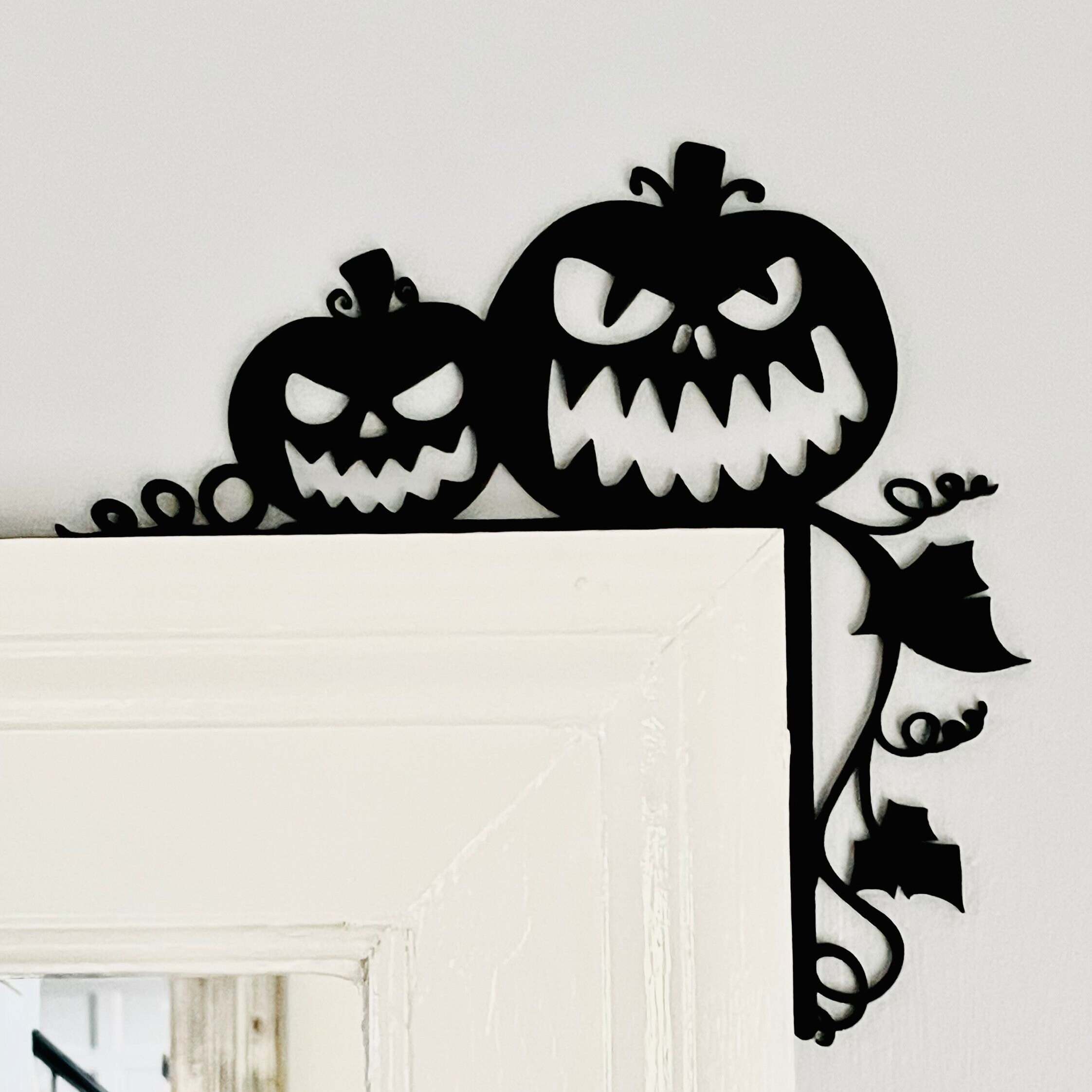 Halloween Door Decor Pumpkin Decor Halloween Gift Etsy