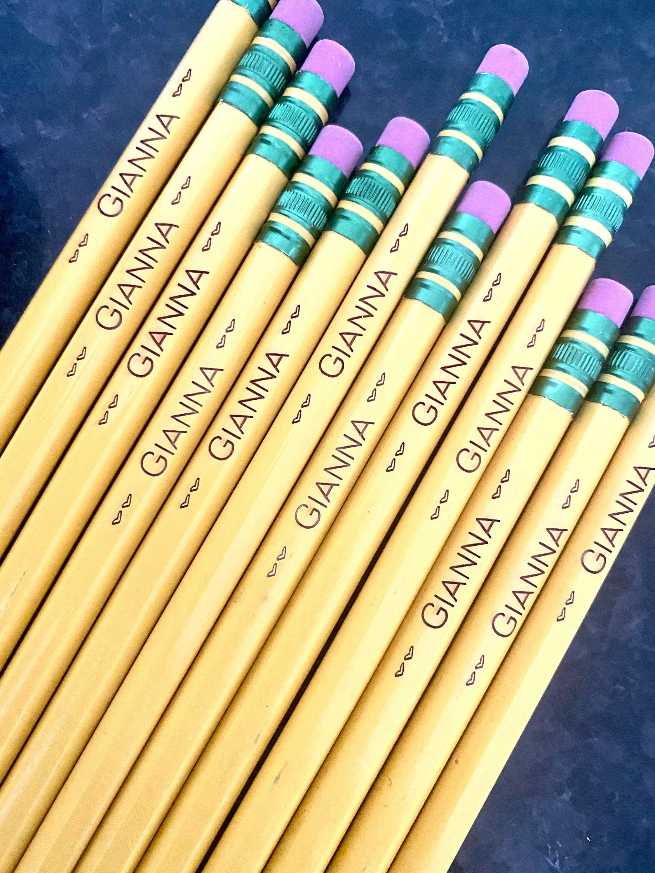 Personalized Pencils Engraved Pencils Back to School Gift Etsy