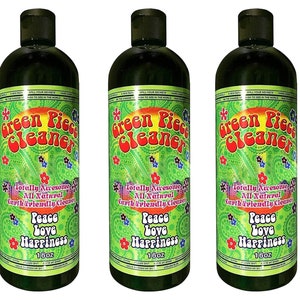 Handmade Green Piece Cleaner 3 Bottles-16 oz All Natural Glass Cleaner SHIPS TODAY