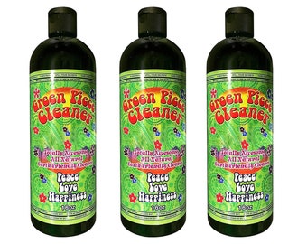 Handmade Green Piece Cleaner 3 Bottles-16 oz All Natural Glass Cleaner SHIPS TODAY