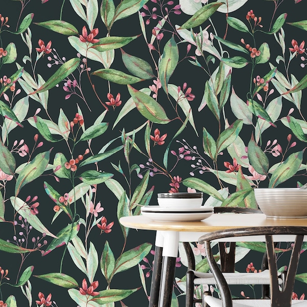 Eucalyptus Wallpaper - Etsy UK