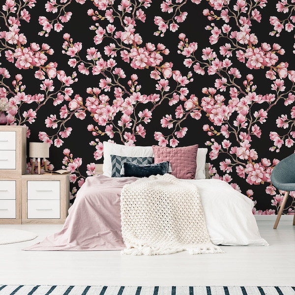 Cherry Blossom Wallpaper - Etsy