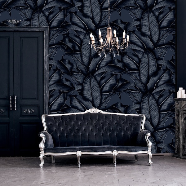 Banana Leaf Wallpaper Etsy