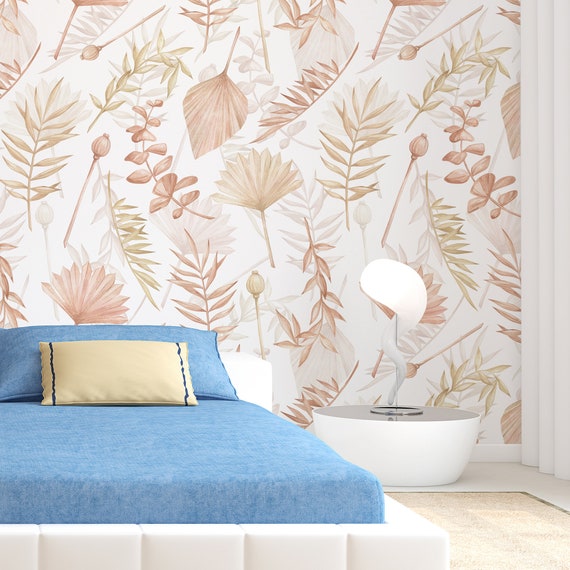 Boho peel and stick sales wallpaper