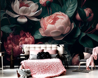 Fototapeta z motywem kwiatowym, tapeta z bukietem kwiatów, samoprzylepna, odklejana i przyklejana, usuwalna lub tradycyjna, tapeta winylowa