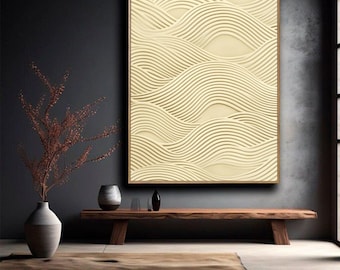 Beige Abstract Wabi-Sabi Print | Neutral Textured Wall Art (Digital Download)