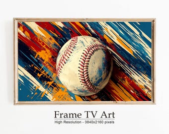Baseball TV Art | Modern Sports Wall Decor (Digital Download)