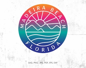 Madeira Beach Florida svg, Spring Break, Beach png, eps, vector, instant download