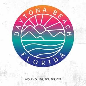 Daytona Beach Florida svg, Spring Break, Beach png, eps, vector, instant download