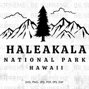 Haleakala Hawaii svg, Nationalpark svg, png, jpg, pdf, eps, dxf | Souvenir, Vektor, direkter Download
