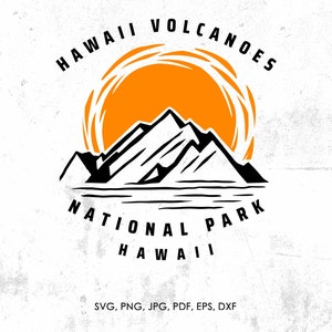 Hawaii Volcanoes Nationalpark svg, Hawaii Volcanoes Hawaii svg, png, dxf | Geschenk, Hawaii Volcanoes Schneidedatei