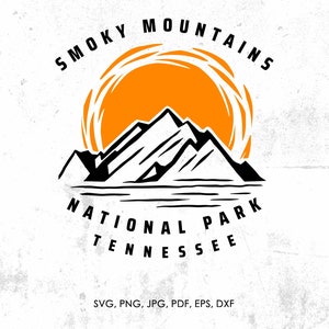 Smoky Mountains National Park svg, Smoky Mountains Tennessee svg, png, dxf | gift, Smoky Mountains cut file