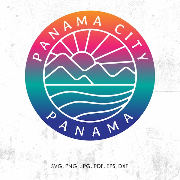Panama City Panama svg, Spring Break, Beach png, eps, vector, instant download