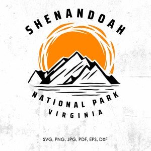 Shenandoah National Park svg, Shenandoah Virginia svg, png, dxf | gift, Shenandoah cut file