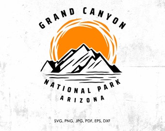 Grand Canyon National Park svg, Grand Canyon Arizona svg, png, dxf | gift, Grand Canyon cut file