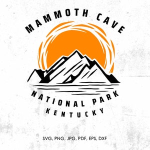 Mammoth Cave Park National Park svg, Mammoth Cave Park Kentucky svg, png, dxf | gift, Mammoth Cave Park cut file