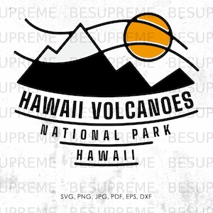 Hawaii Volcanoes National Park svg, Hawaii Volcanoes Hawaii svg, png, jpg, pdf, eps, dxf | gift, vector, instant download