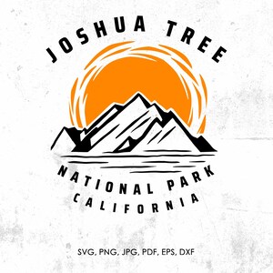 Parque Nacional Joshua Tree svg, Joshua Tree California svg, png, dxf / regalo, Joshua Tree archivo cortado