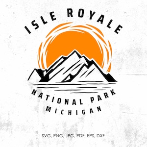 Isle Royale National Park svg, Isle Royale Michigan svg, png, dxf | gift, Isle Royale cut file