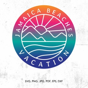 Jamaica Beaches Vacation svg, Spring Break, Beach png, eps, vector, instant download
